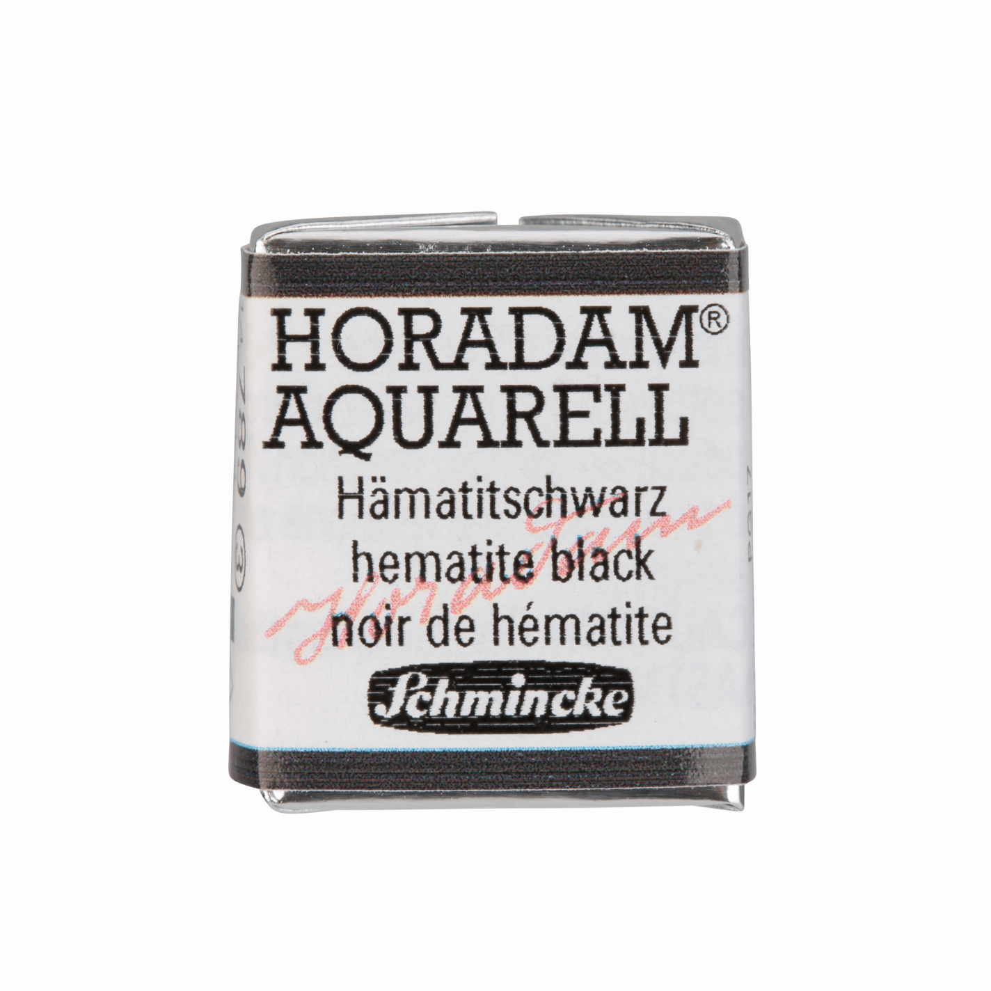 Schmincke Horadam Aquarell pans 1/2 pan Hematite Black