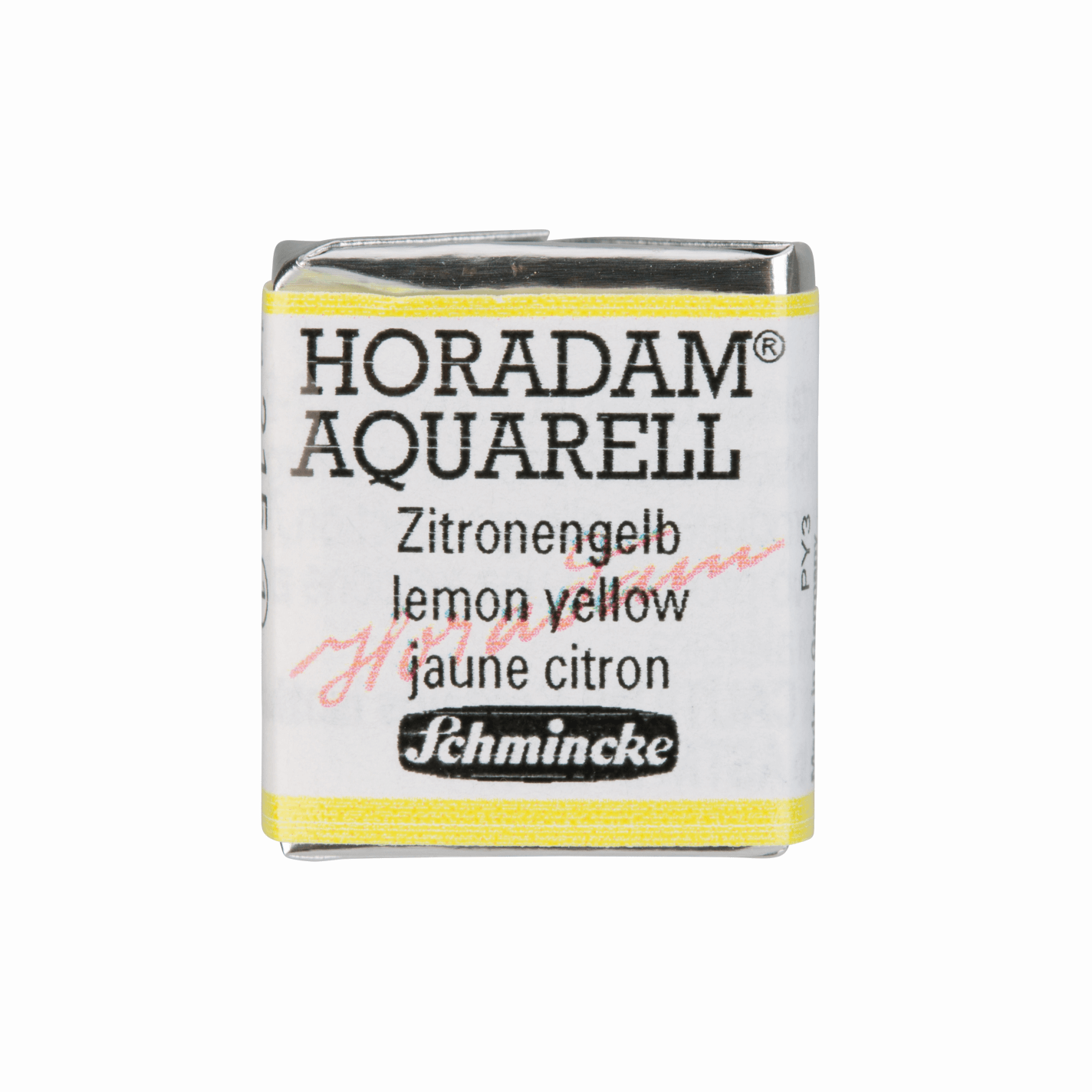 Schmincke Horadam Aquarell pans 1/2 pan Lemon Yellow