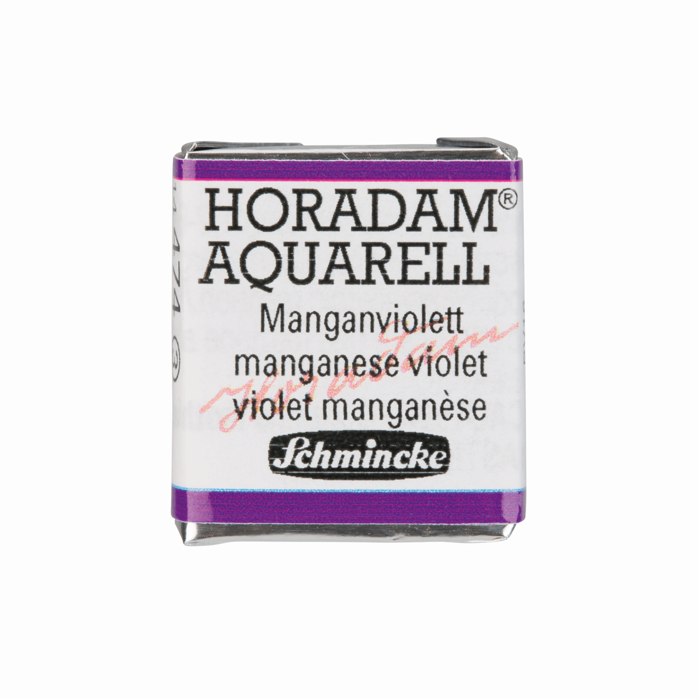 Schmincke Horadam Aquarell pans 1/2 pan Manganese Violet