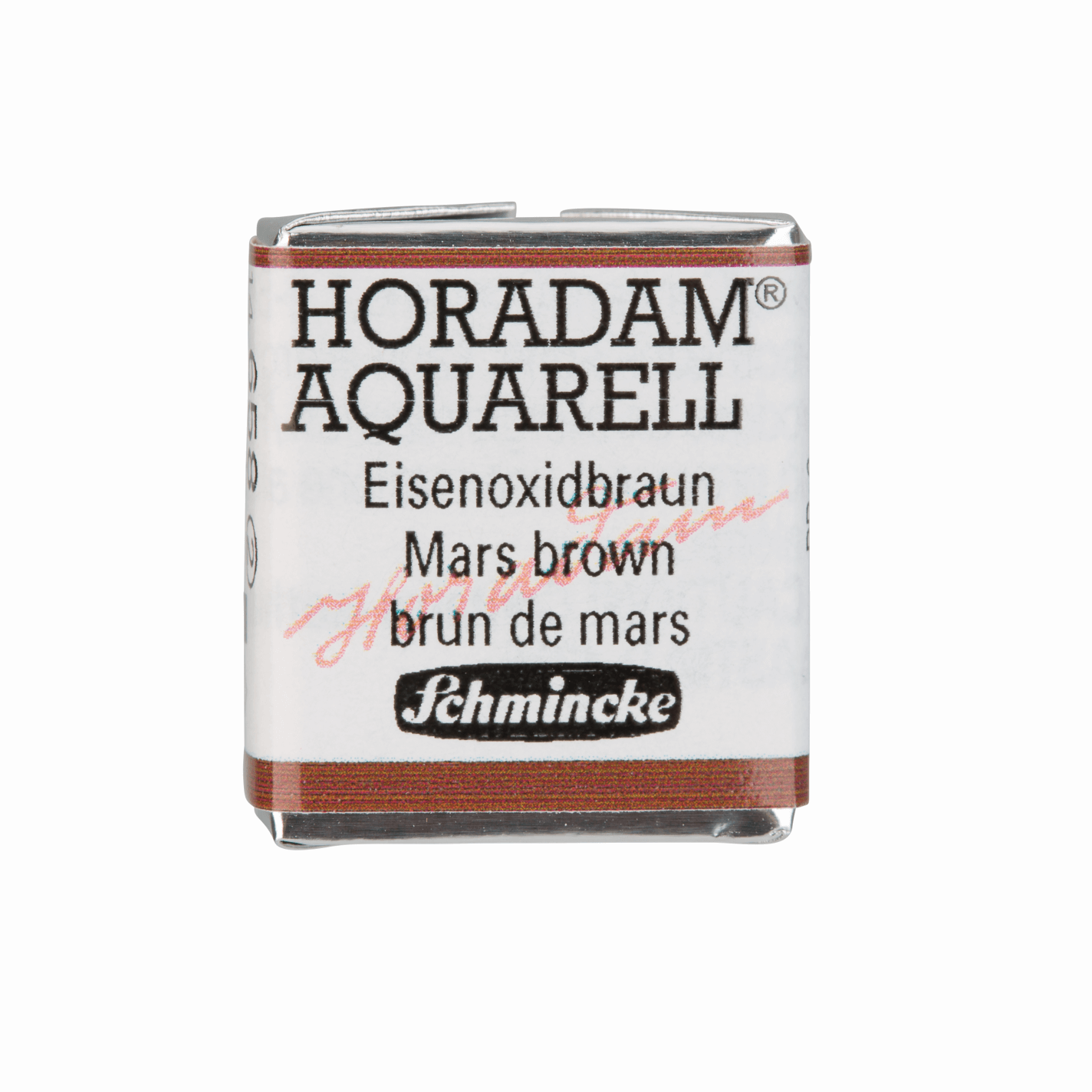 Schmincke Horadam Aquarell pans 1/2 pan Mars Brown