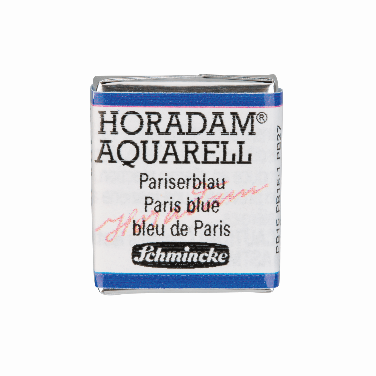 Schmincke Horadam Aquarell pans 1/2 pan Paris Blue