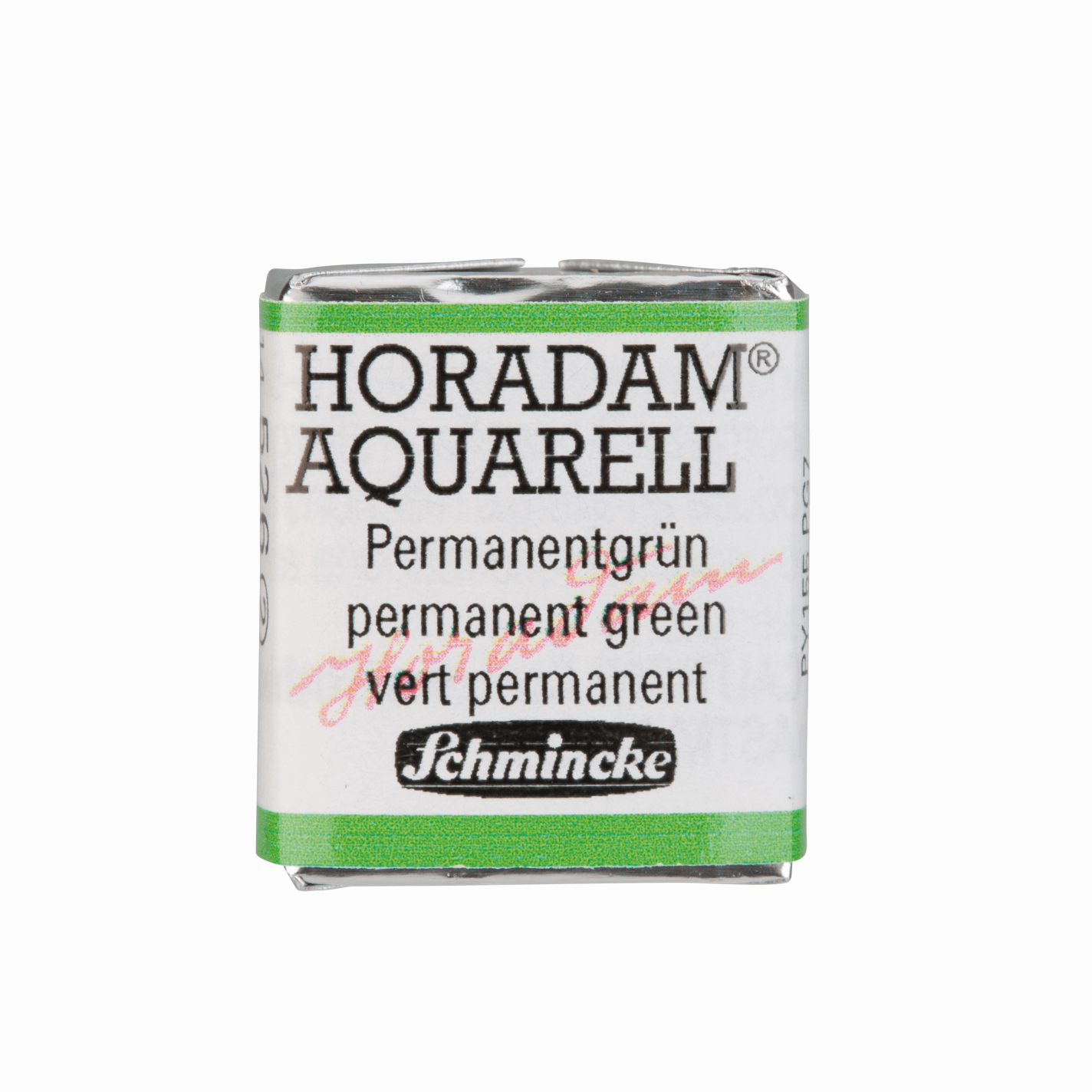 Schmincke Horadam Aquarell pans 1/2 pan Permanent Green