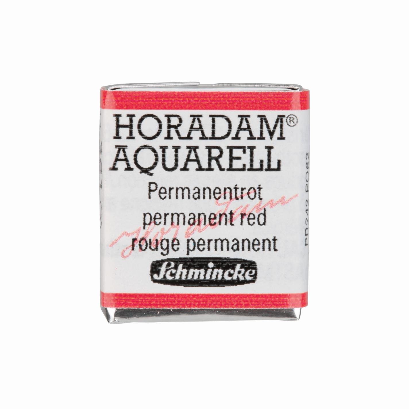 Schmincke Horadam Aquarell pans 1/2 pan Permanent Red