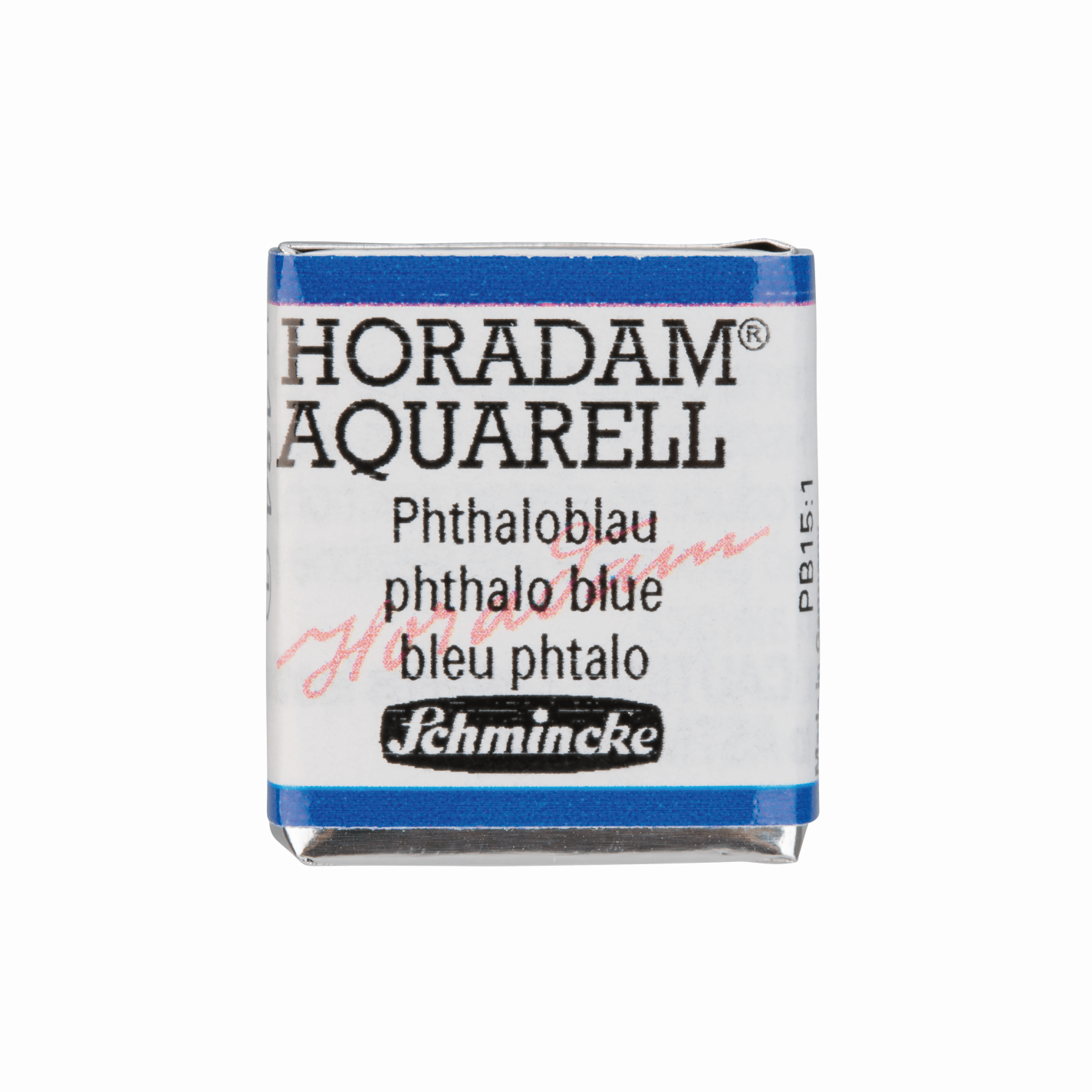 Schmincke Horadam Aquarell pans 1/2 pan Phthalo Blue
