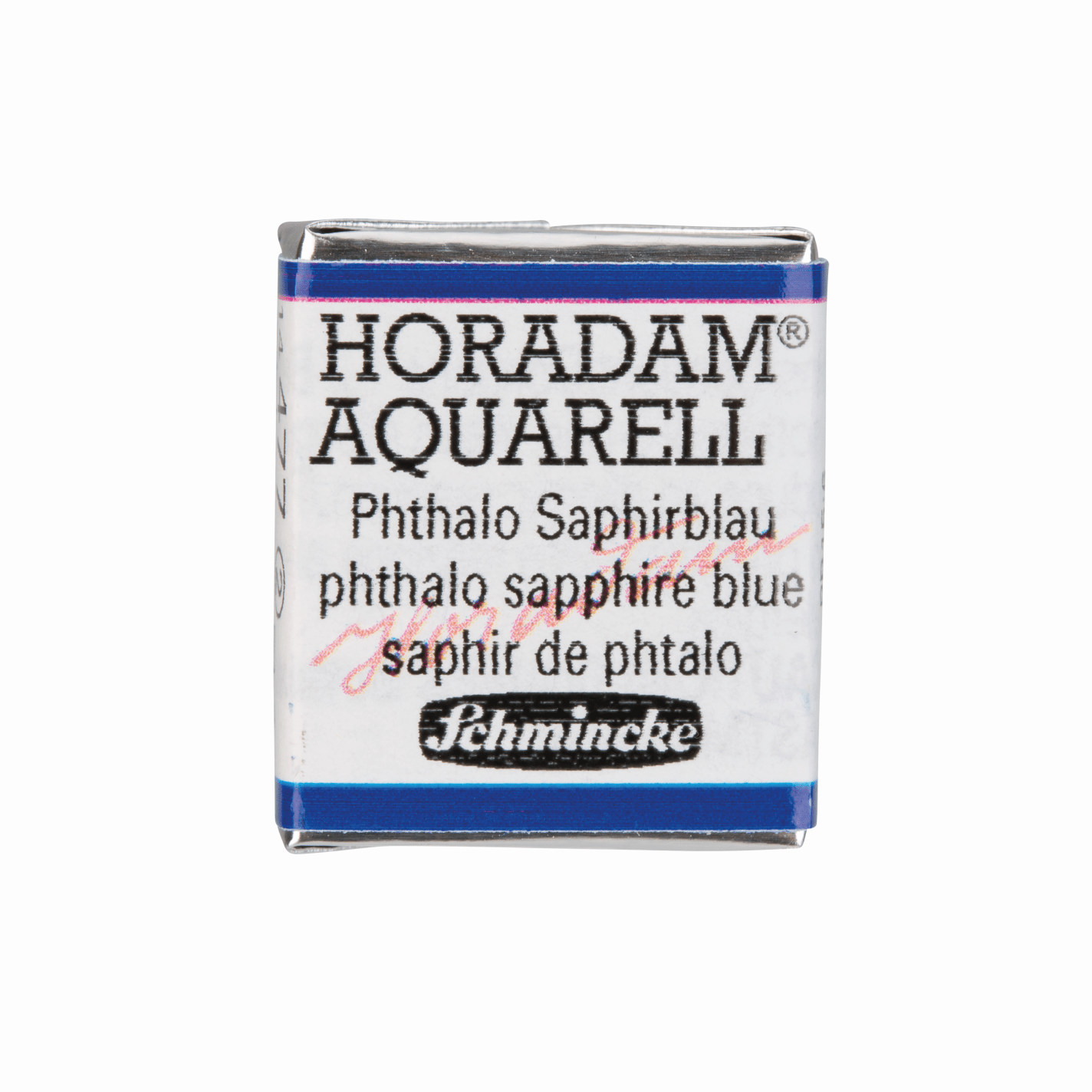 Schmincke Horadam Aquarell pans 1/2 pan Phthalo Sapphire Blue