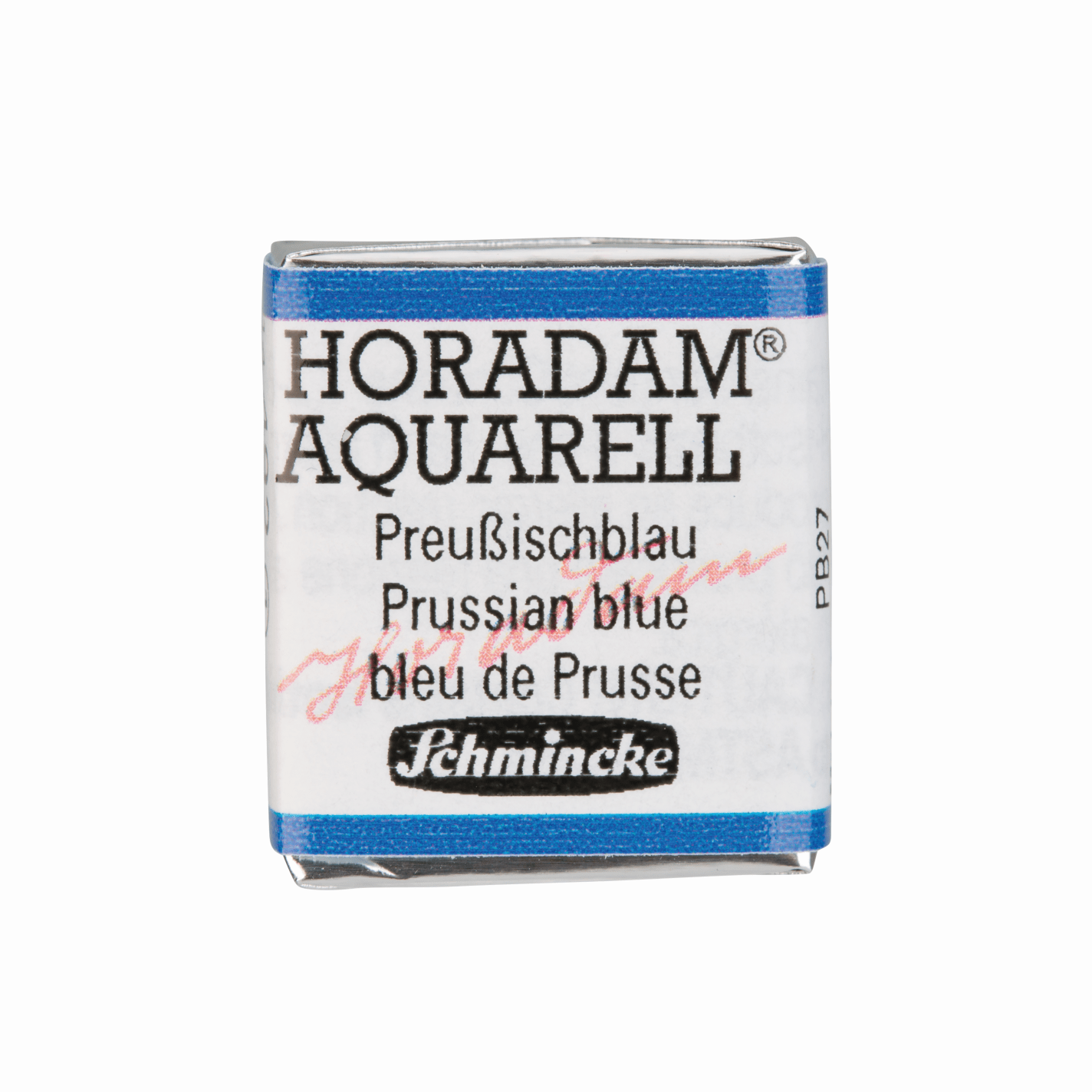 Schmincke Horadam Aquarell pans 1/2 pan Prussian Blue