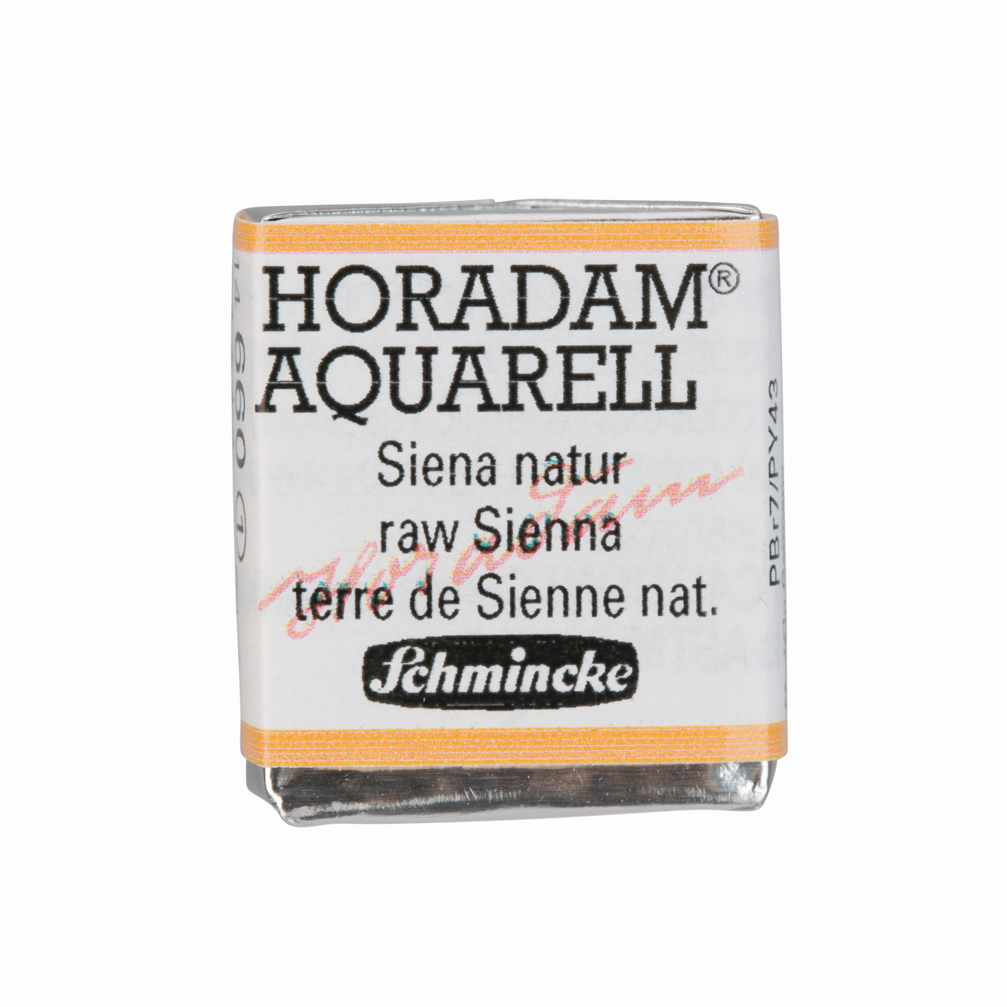 Schmincke Horadam Aquarell pans 1/2 pan Raw Sienna