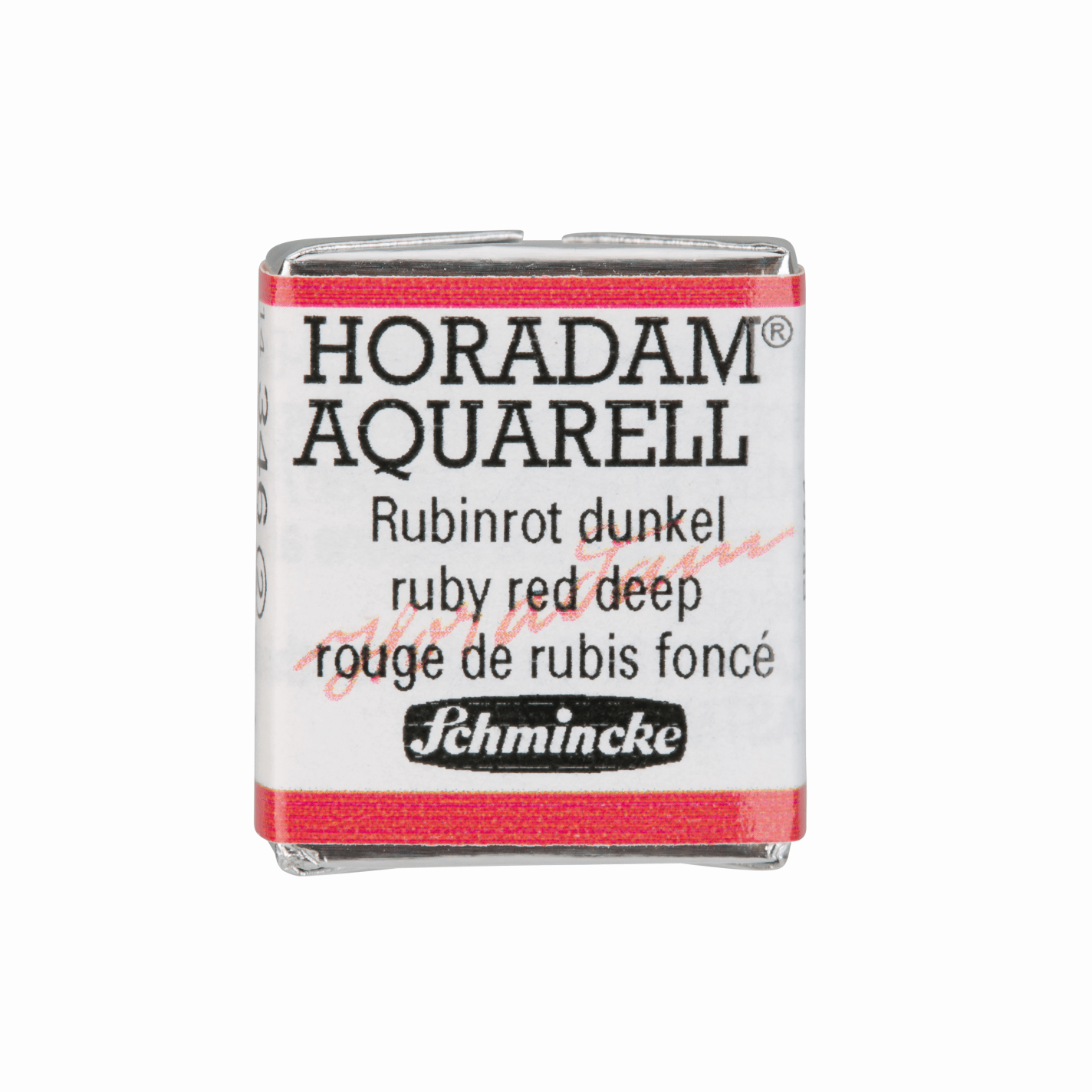 Schmincke Horadam Aquarell pans 1/2 pan Ruby Red Deep