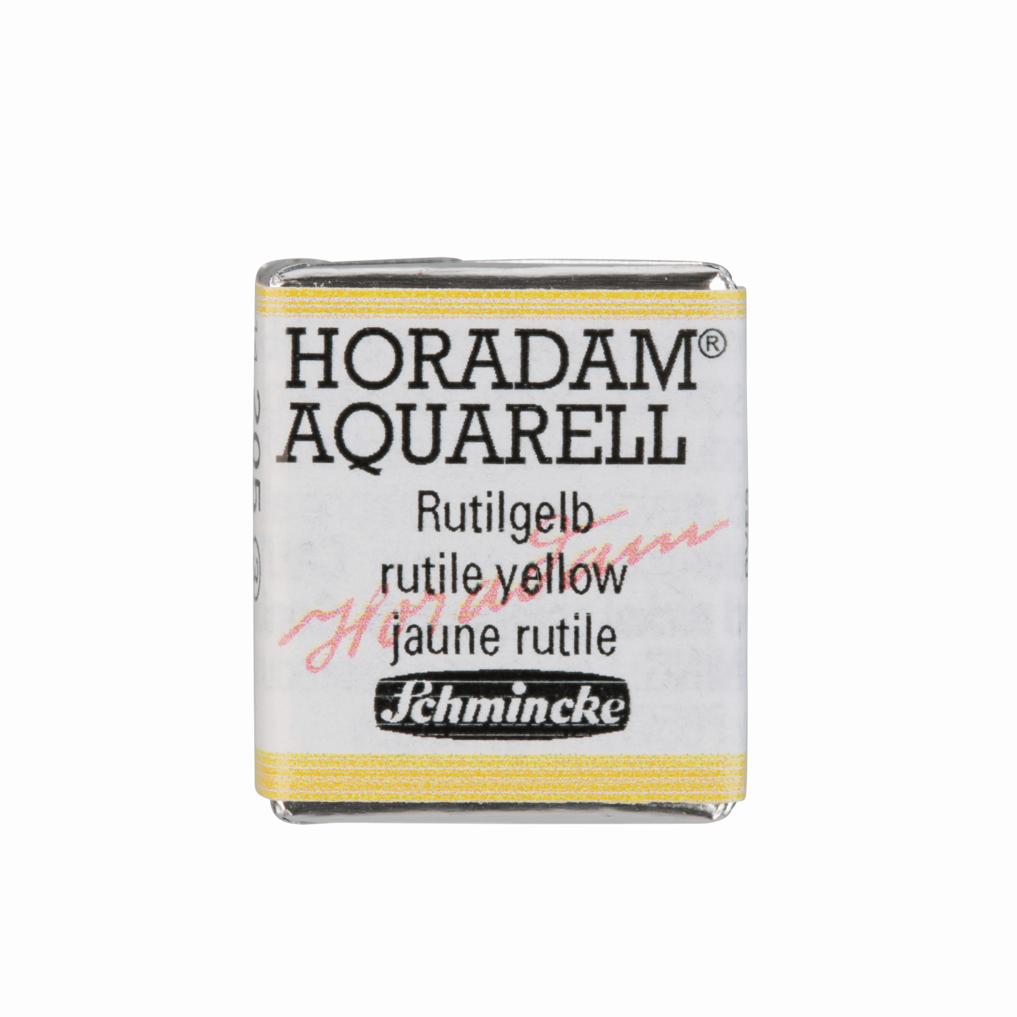 Schmincke Horadam Aquarell pans 1/2 pan Rutile Yellow