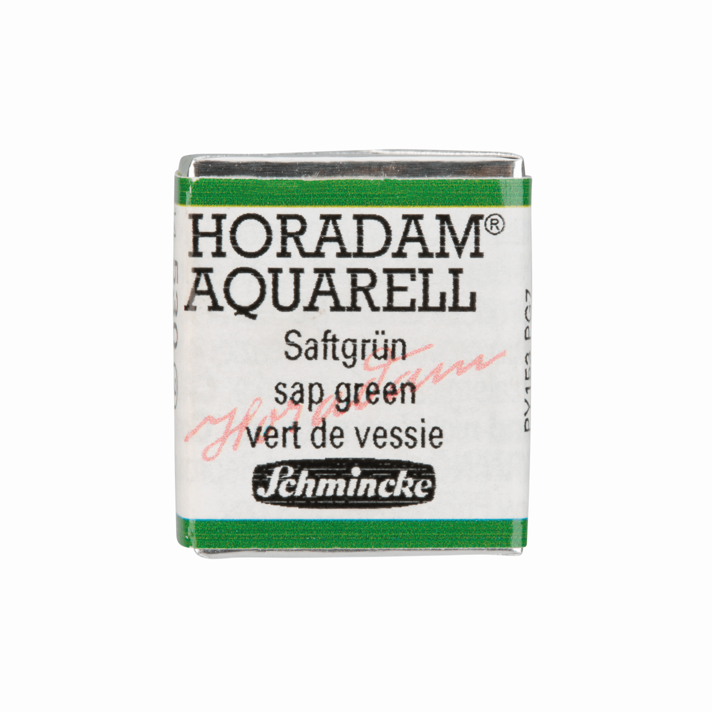 Schmincke Horadam Aquarell pans 1/2 pan Sap Green