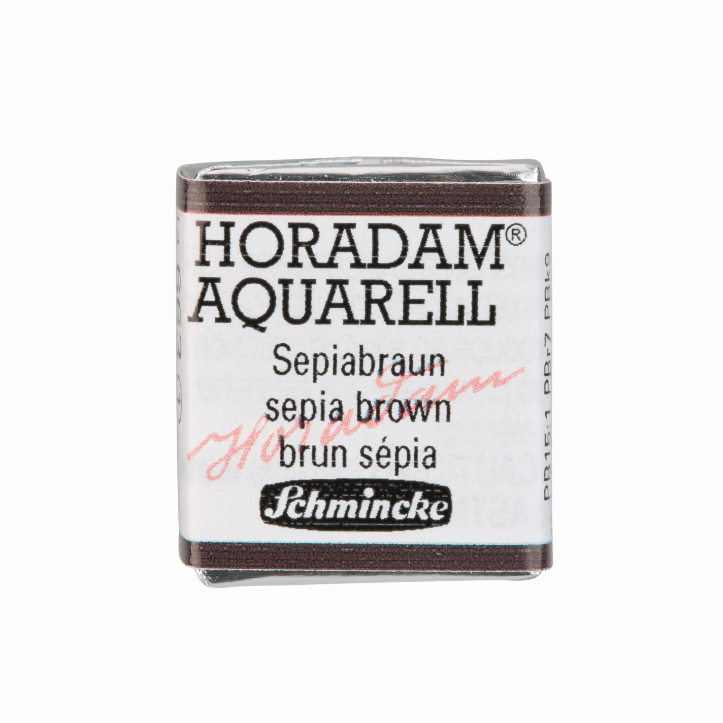 Schmincke Horadam Aquarell pans 1/2 pan Sepia Brown