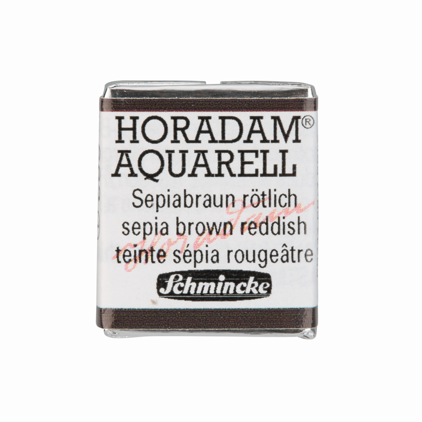 Schmincke Horadam Aquarell pans 1/2 pan Sepia Brown Reddish