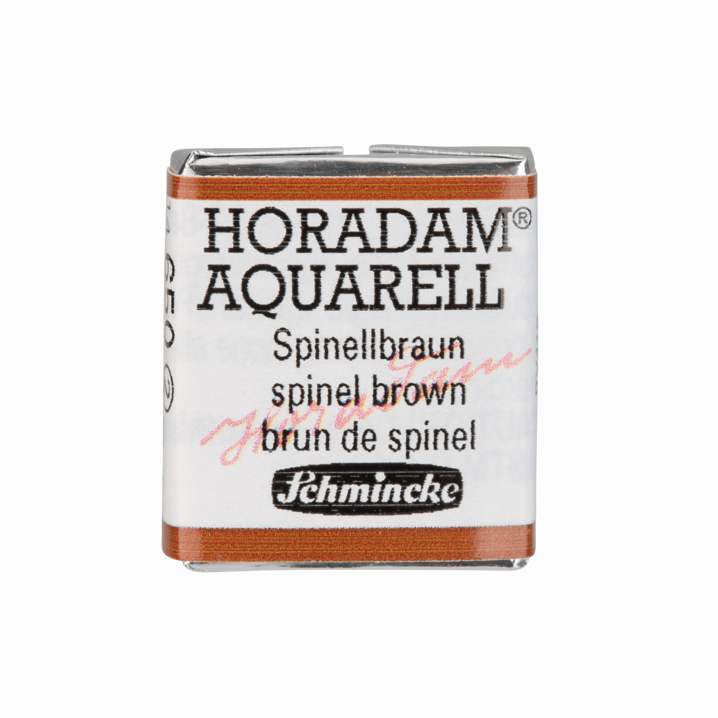 Schmincke Horadam Aquarell pans 1/2 pan Spinel Brown