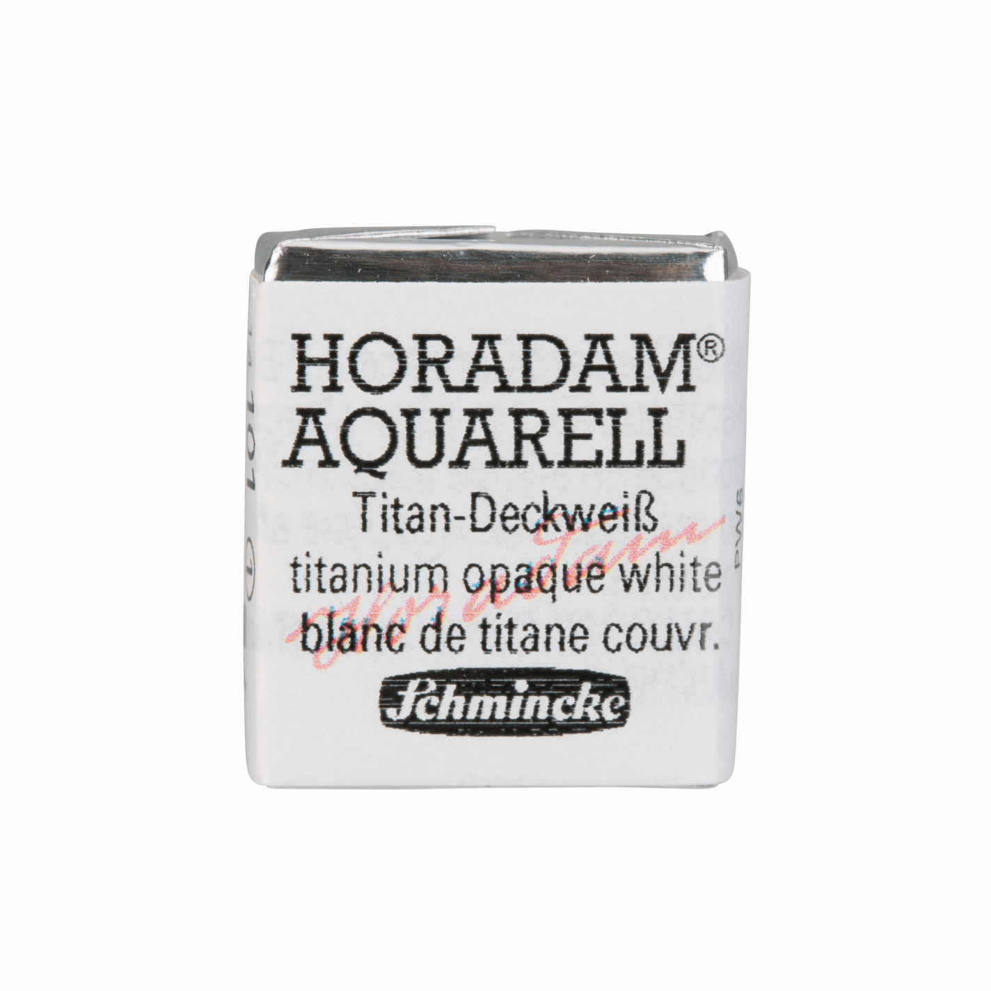 Schmincke Horadam Aquarell pans 1/2 pan Titanium Opaque White