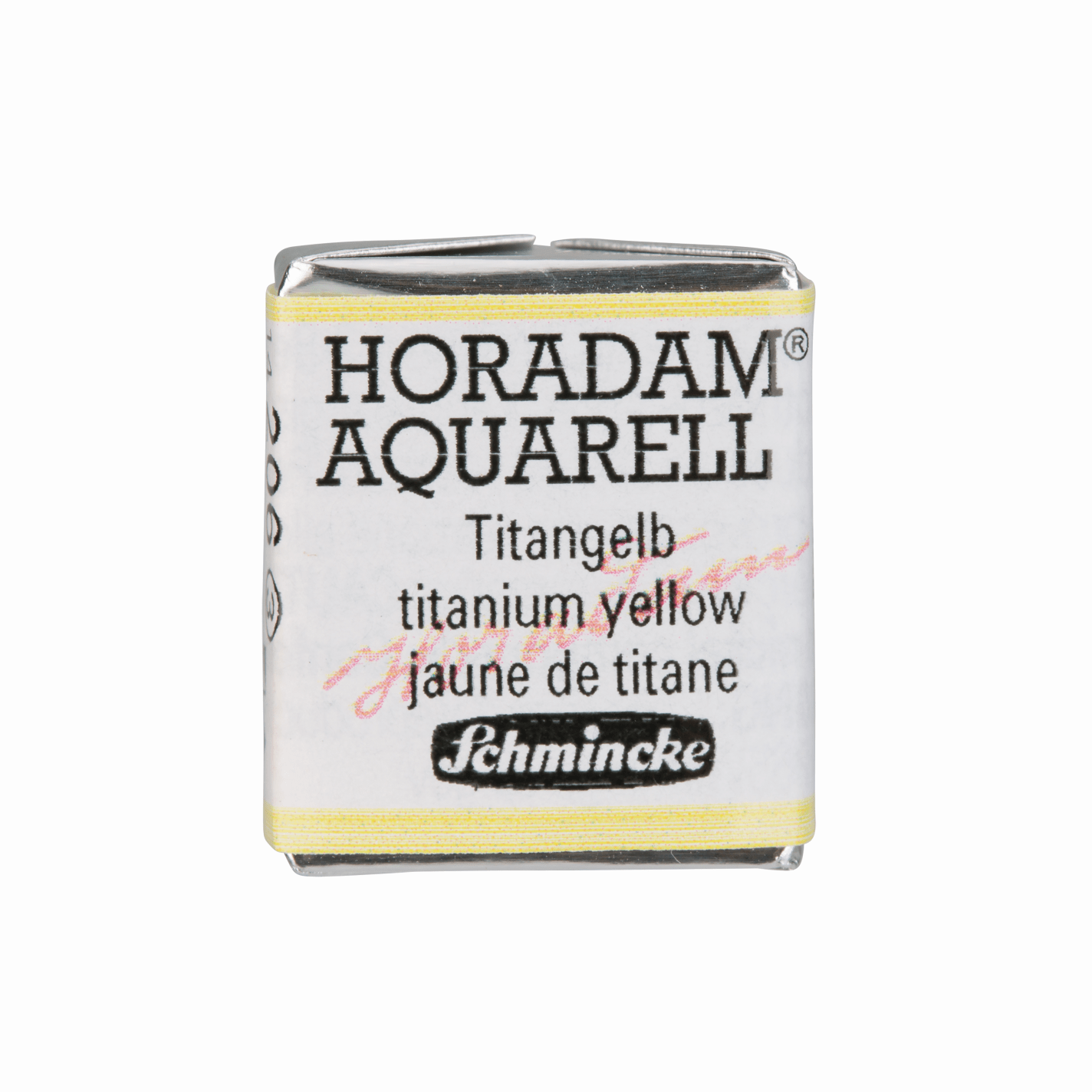 Schmincke Horadam Aquarell pans 1/2 pan Titanium Yellow