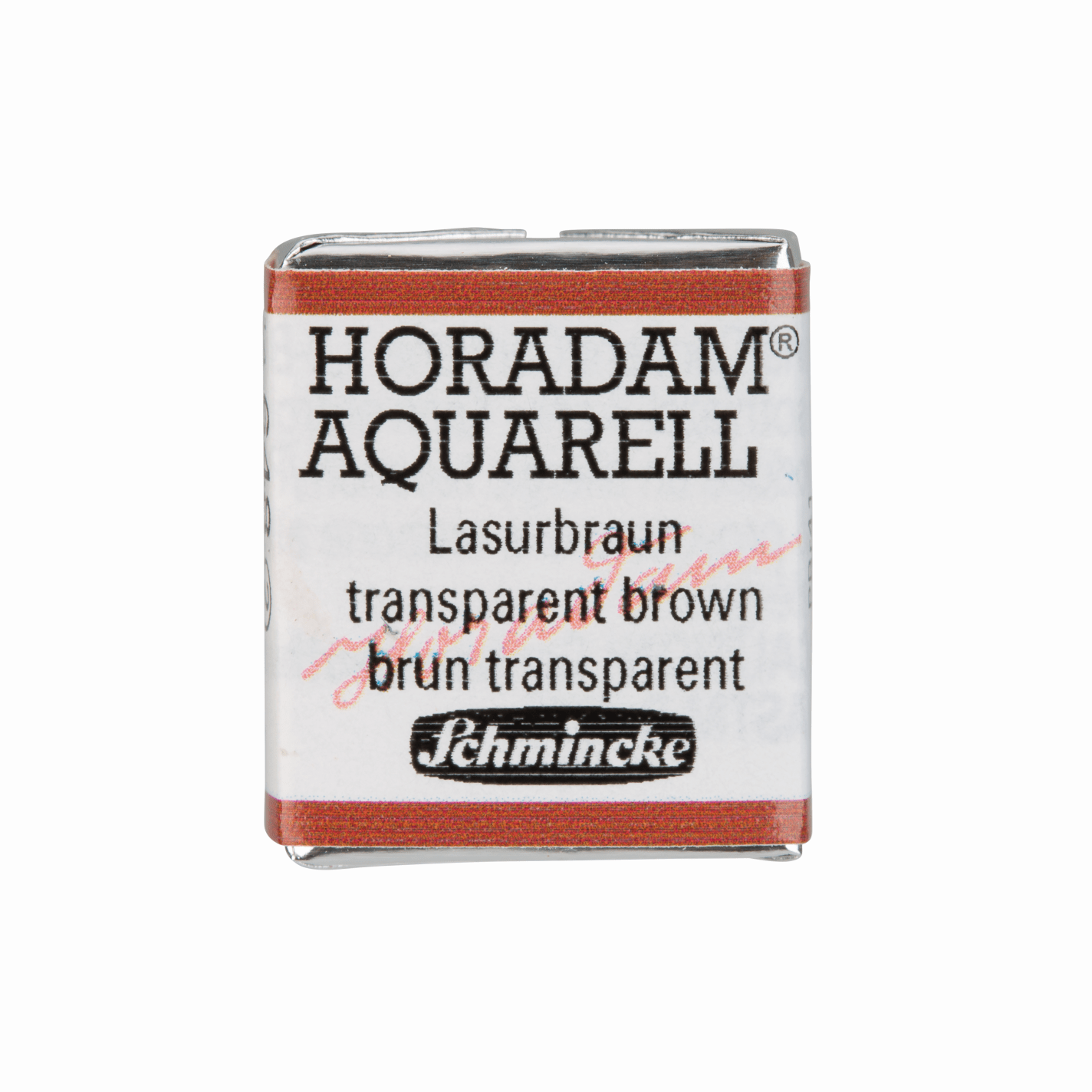 Schmincke Horadam Aquarell pans 1/2 pan Transparent Brown