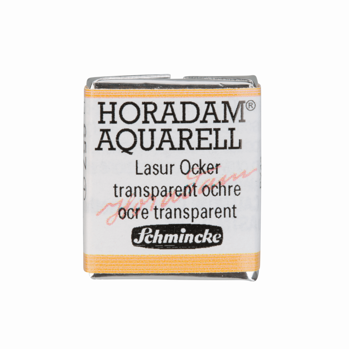Schmincke Horadam Aquarell pans 1/2 pan Transparent Ochre