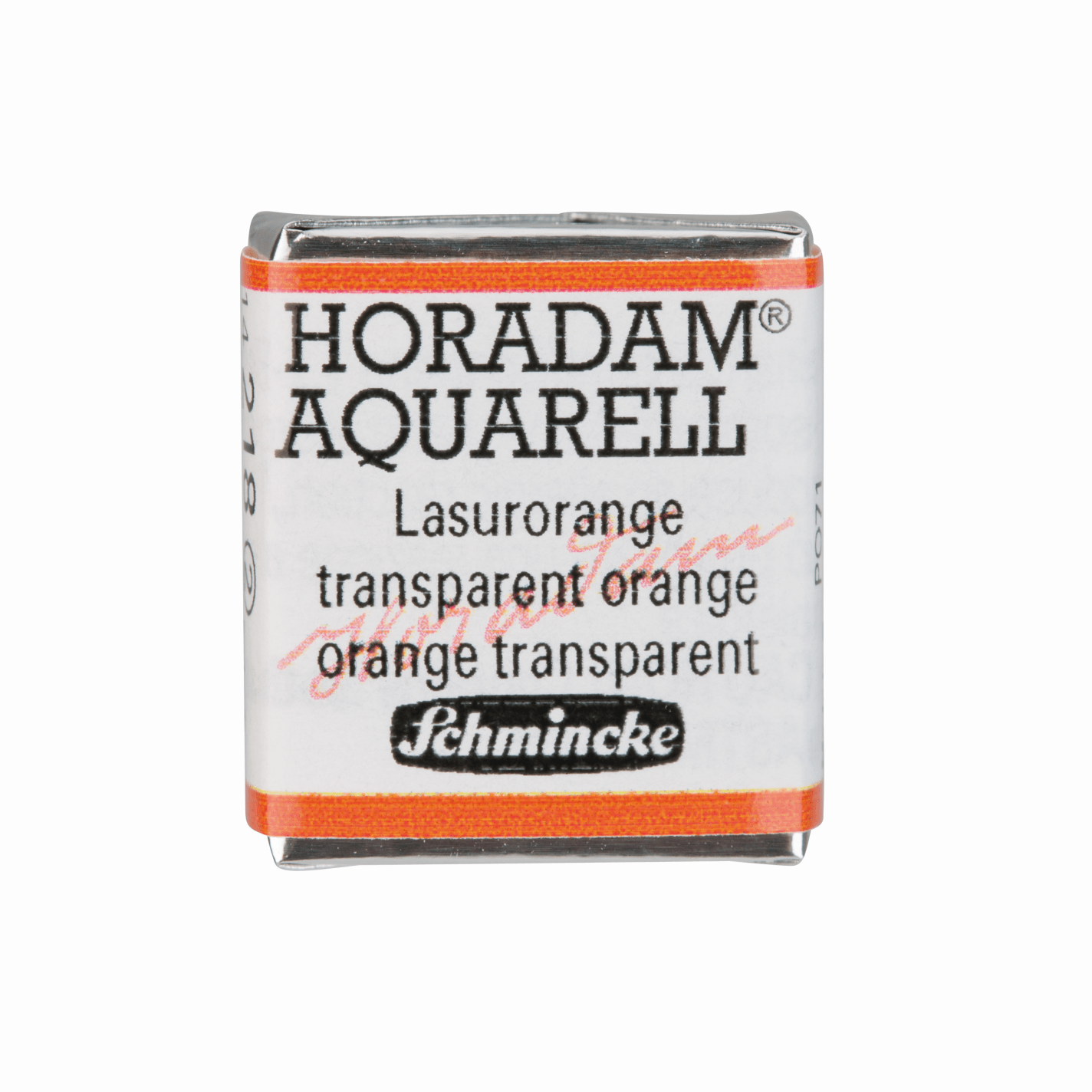 Schmincke Horadam Aquarell pans 1/2 pan Transparent Orange