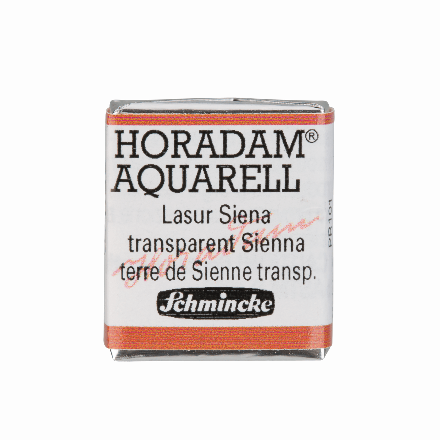 Schmincke Horadam Aquarell pans 1/2 pan Transparent Sienna