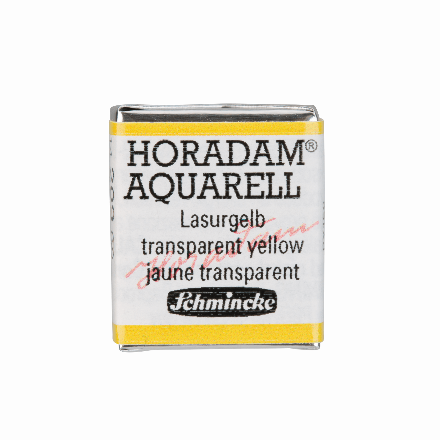 Schmincke Horadam Aquarell pans 1/2 pan Transparent Yellow