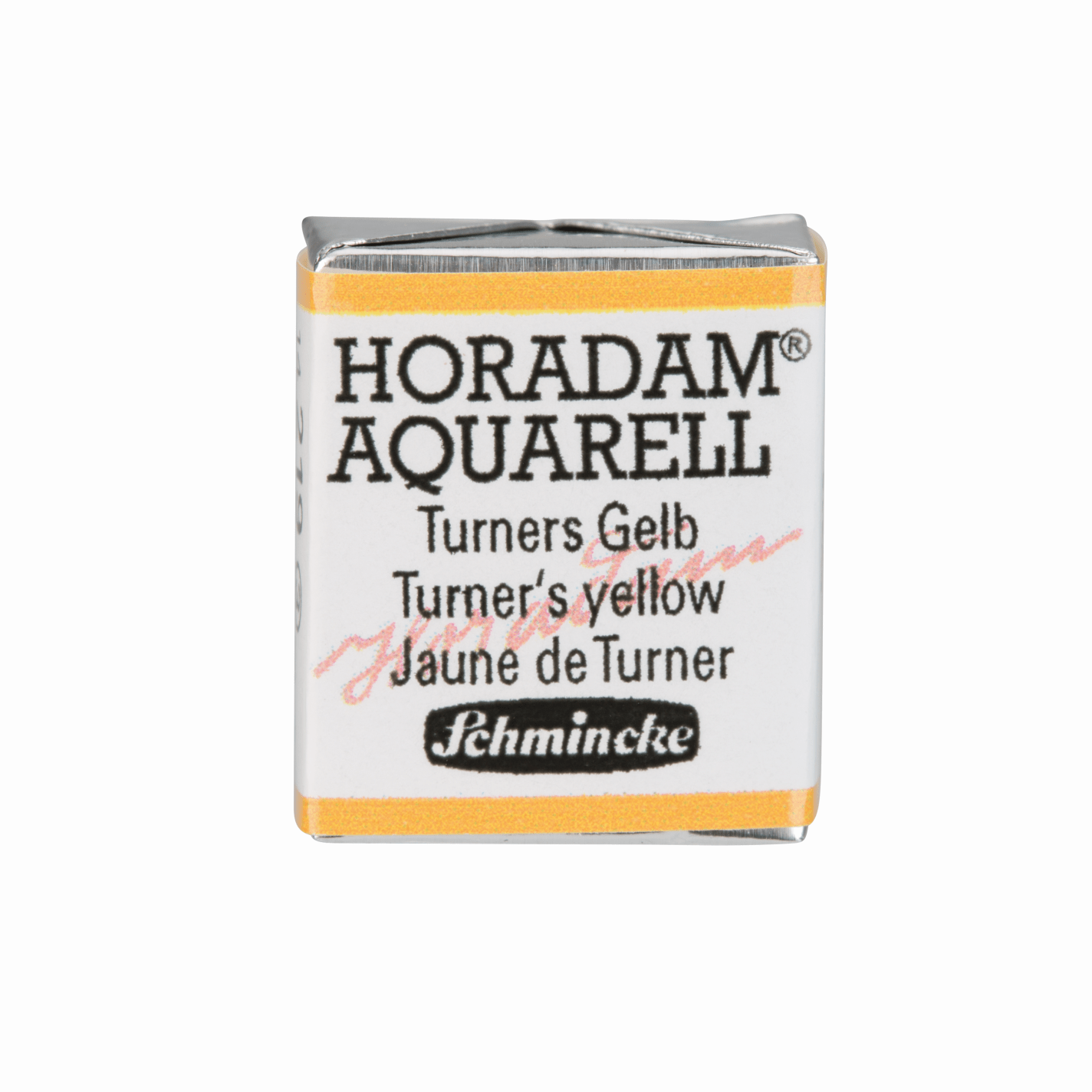 Schmincke Horadam Aquarell pans 1/2 pan Turner‘s Yellow