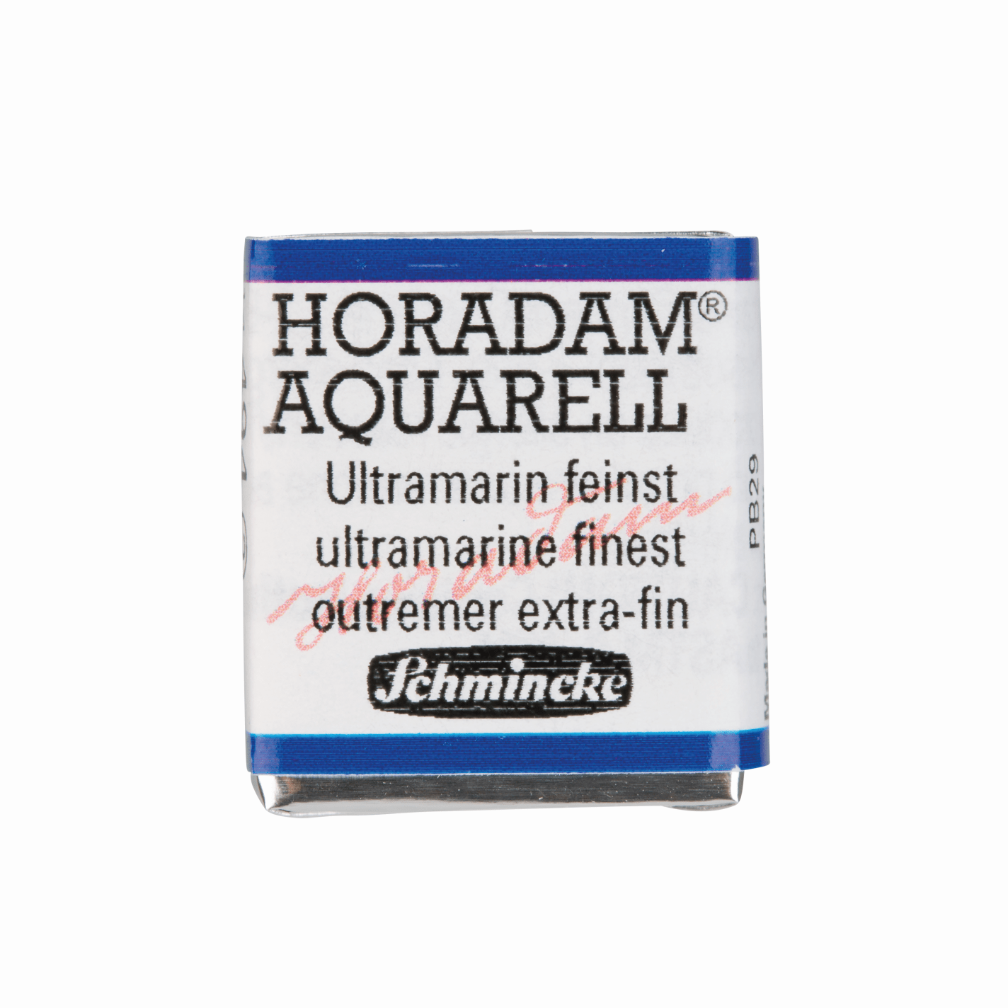 Schmincke Horadam Aquarell pans 1/2 pan Ultramarine Finest