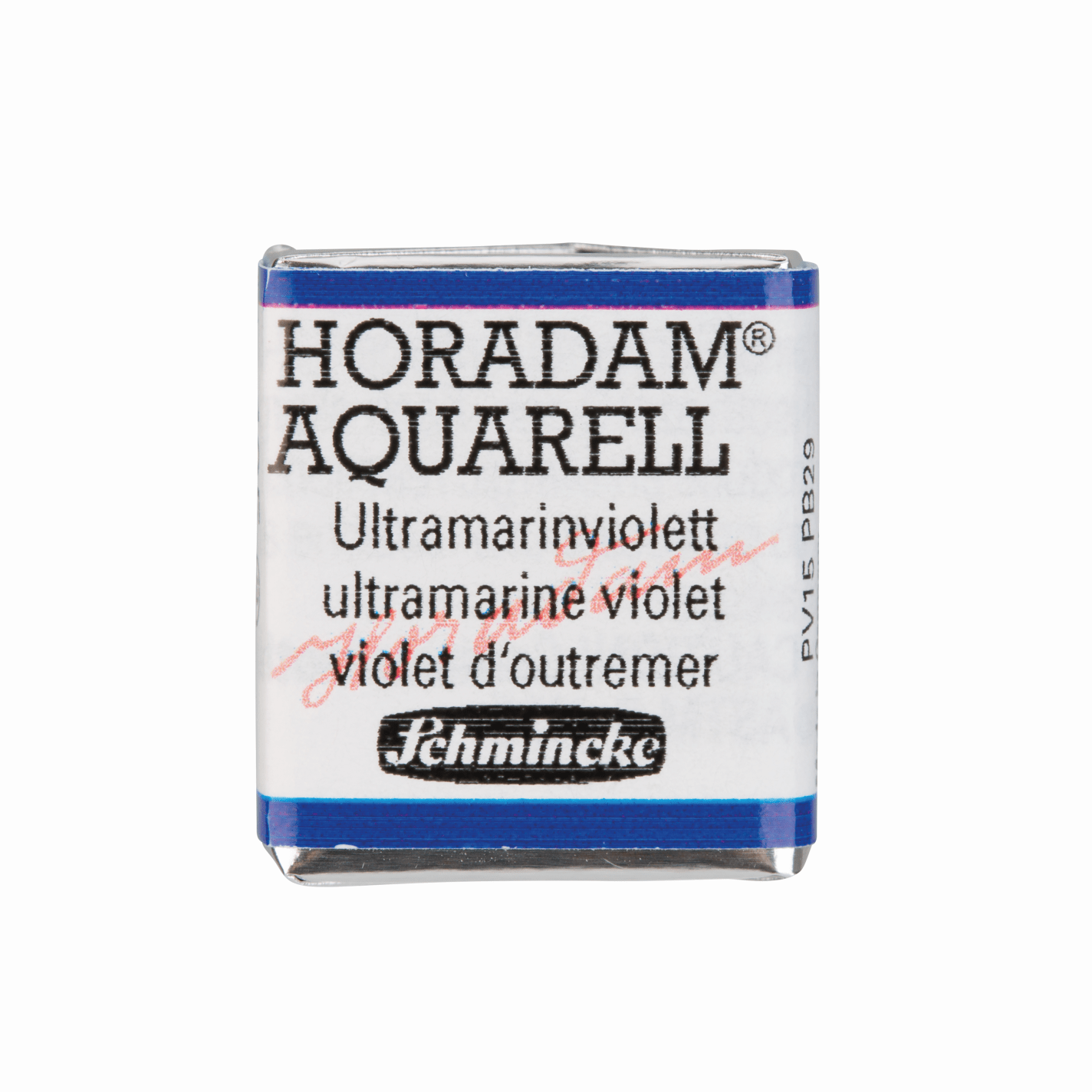 Schmincke Horadam Aquarell pans 1/2 pan Ultramarine Violet