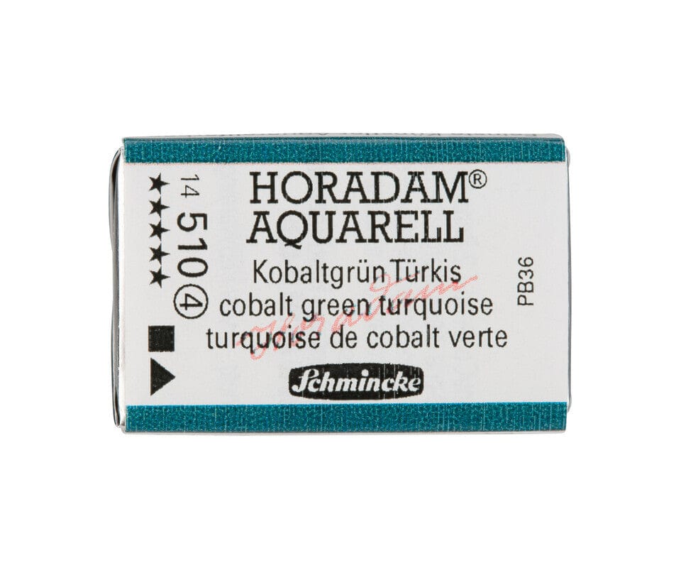 Schmincke Horadam Aquarell pans Schmincke Horadam 1/1 pan cobalt green turquoise