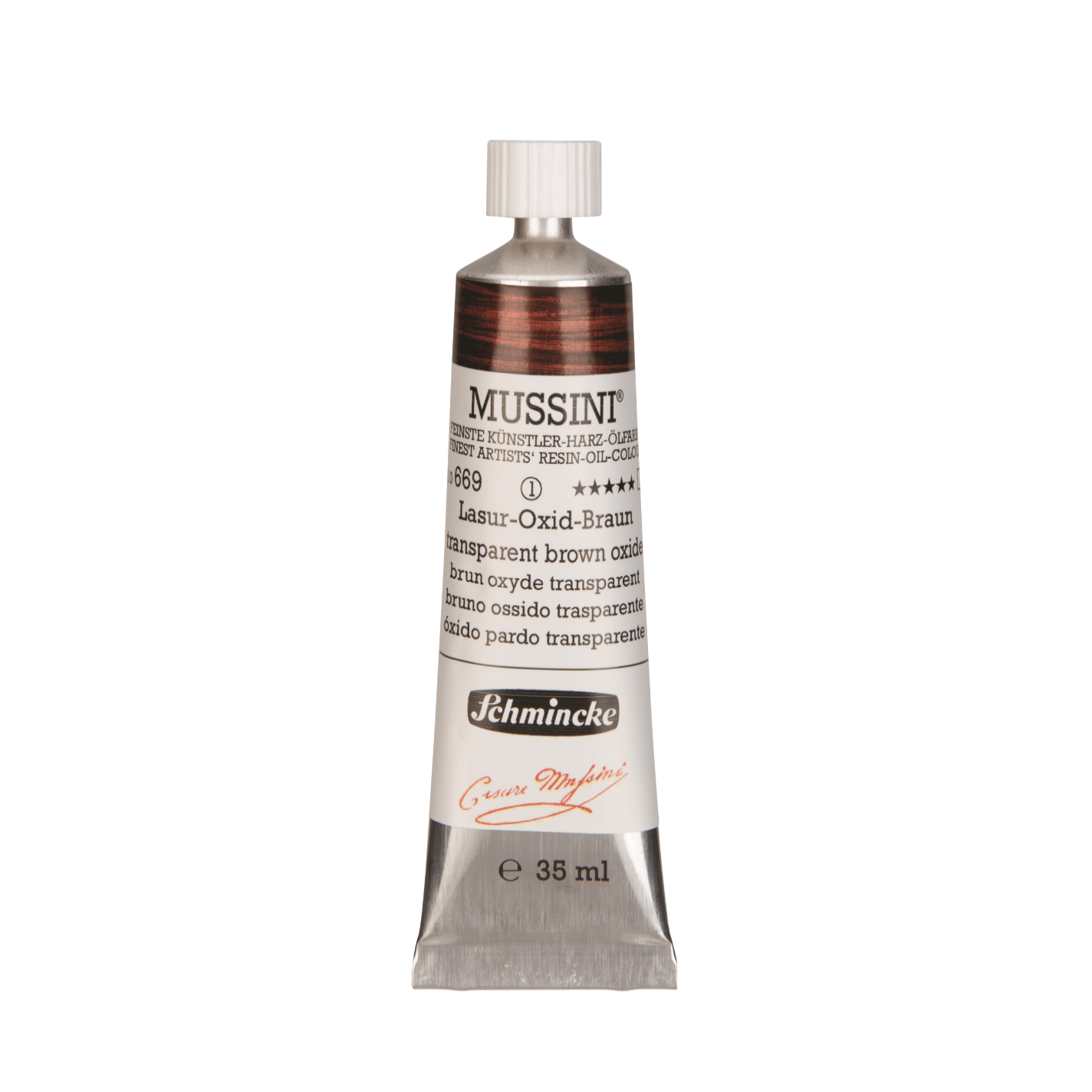 Schmincke Mussini 35ml Transparent Brown Oxide