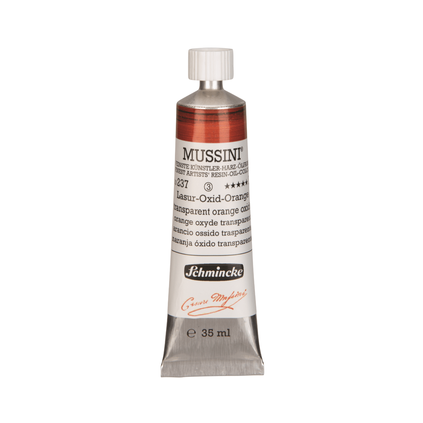 Schmincke Mussini 35ml Transparent Orange Oxide