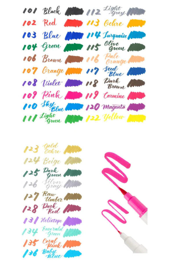 PENTEL Brush Sign Pen Twin - uplaceret billede