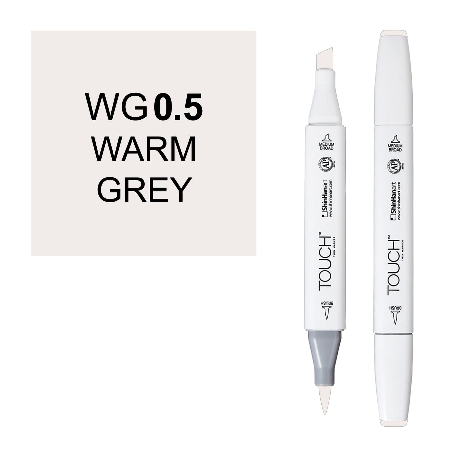 ShinHanart Touch Twin Brush Markers 0,5 warm grey