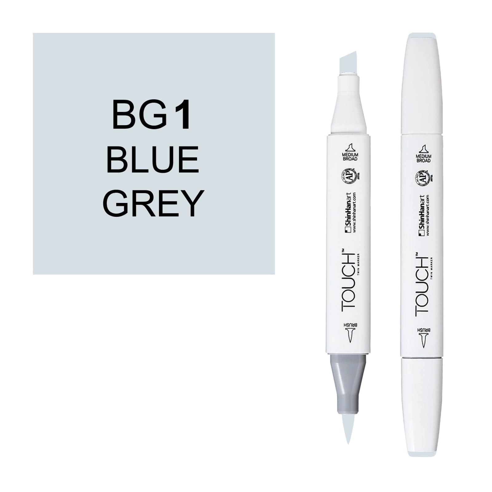 ShinHanart Touch Twin Brush Markers 1 blue grey