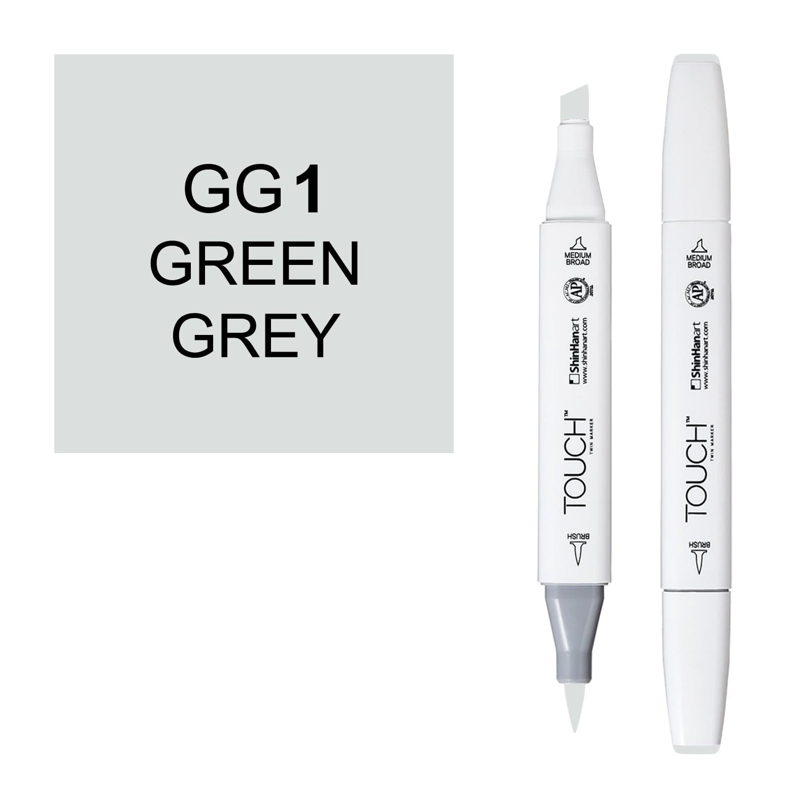 ShinHanart Touch Twin Brush Markers 1 green grey