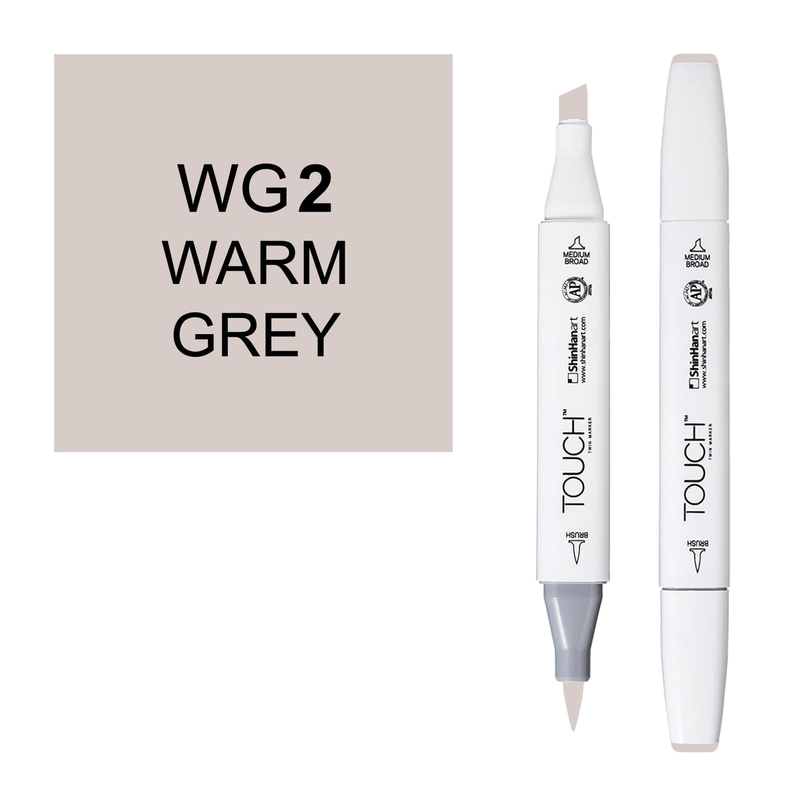 ShinHanart Touch Twin Brush Markers 2 warm grey