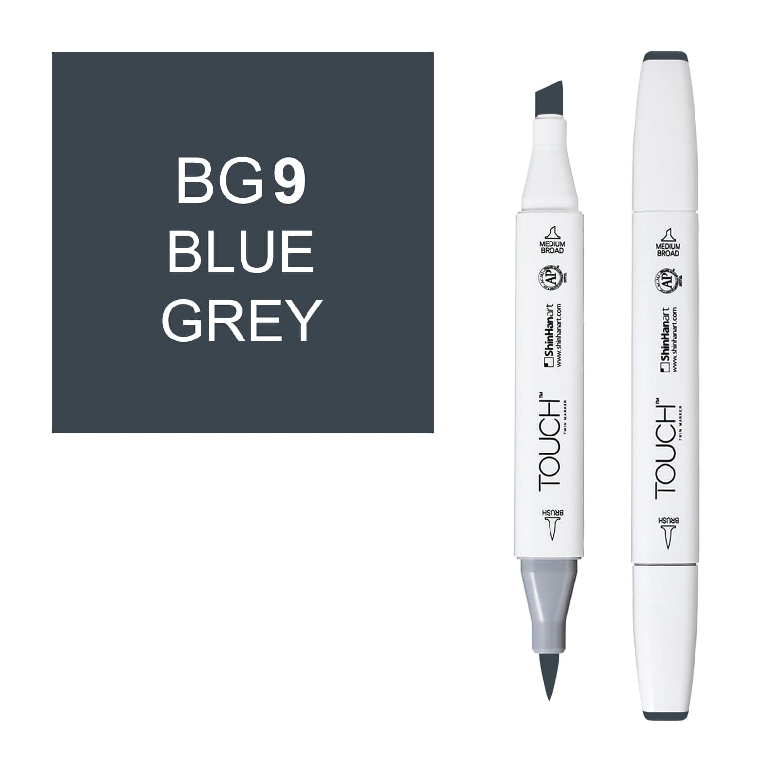 ShinHanart Touch Twin Brush Markers 9 Blue grey