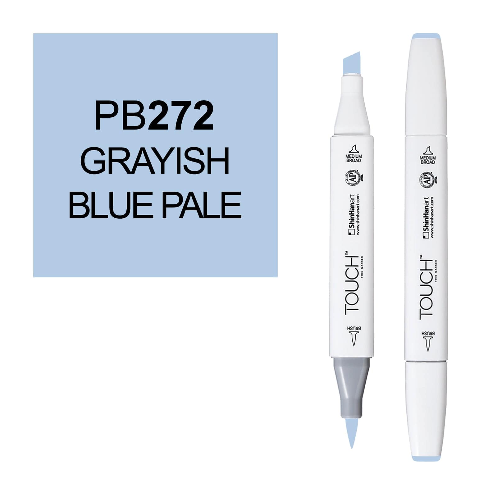 ShinHanart Touch Twin Brush Markers Grayish blue pale