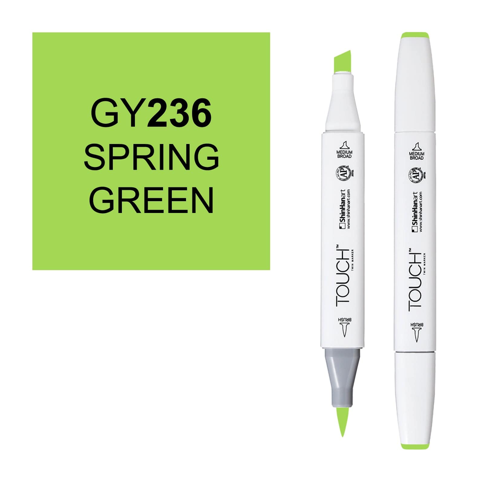 ShinHanart Touch Twin Brush Markers Spring green