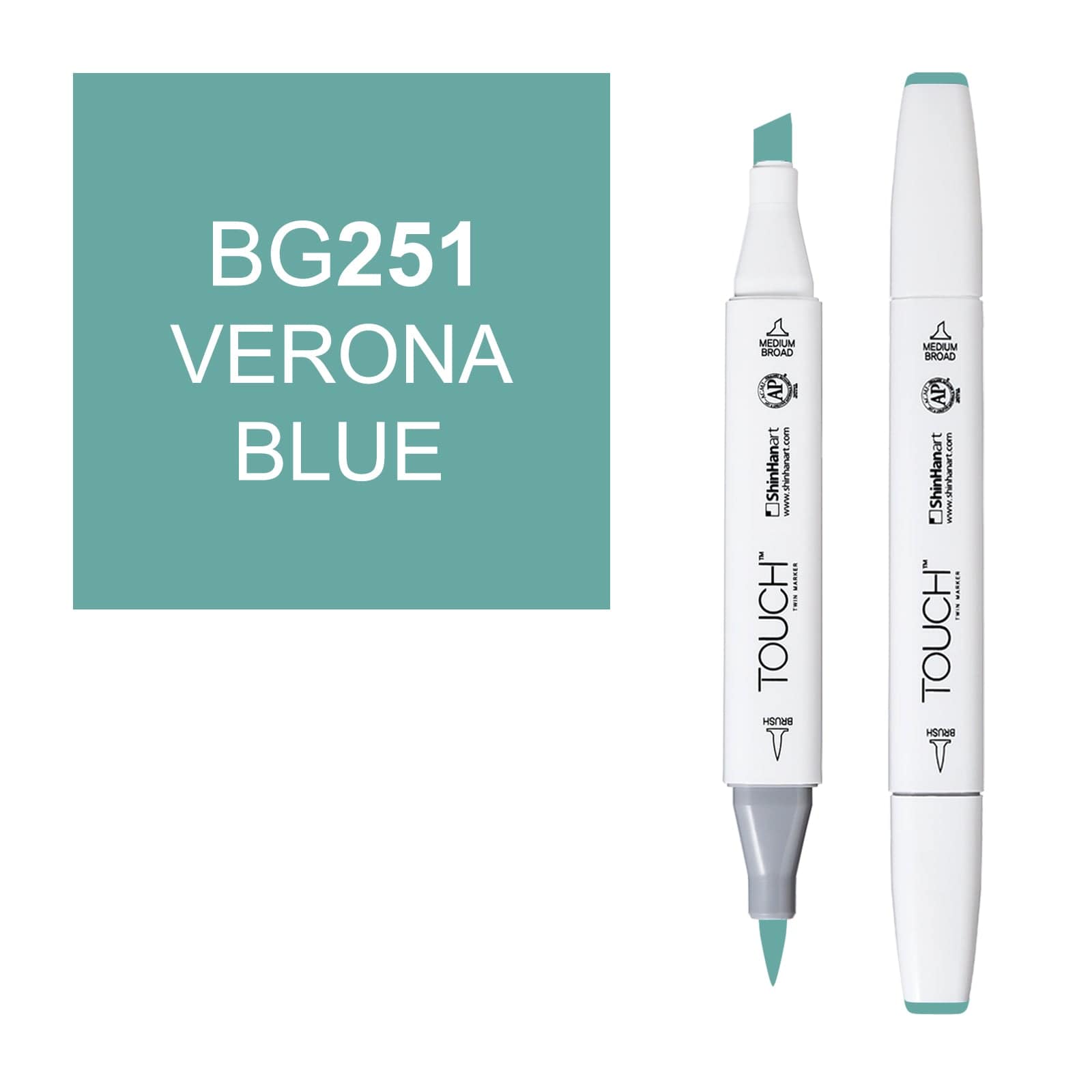 ShinHanart Touch Twin Brush Markers Verona blue