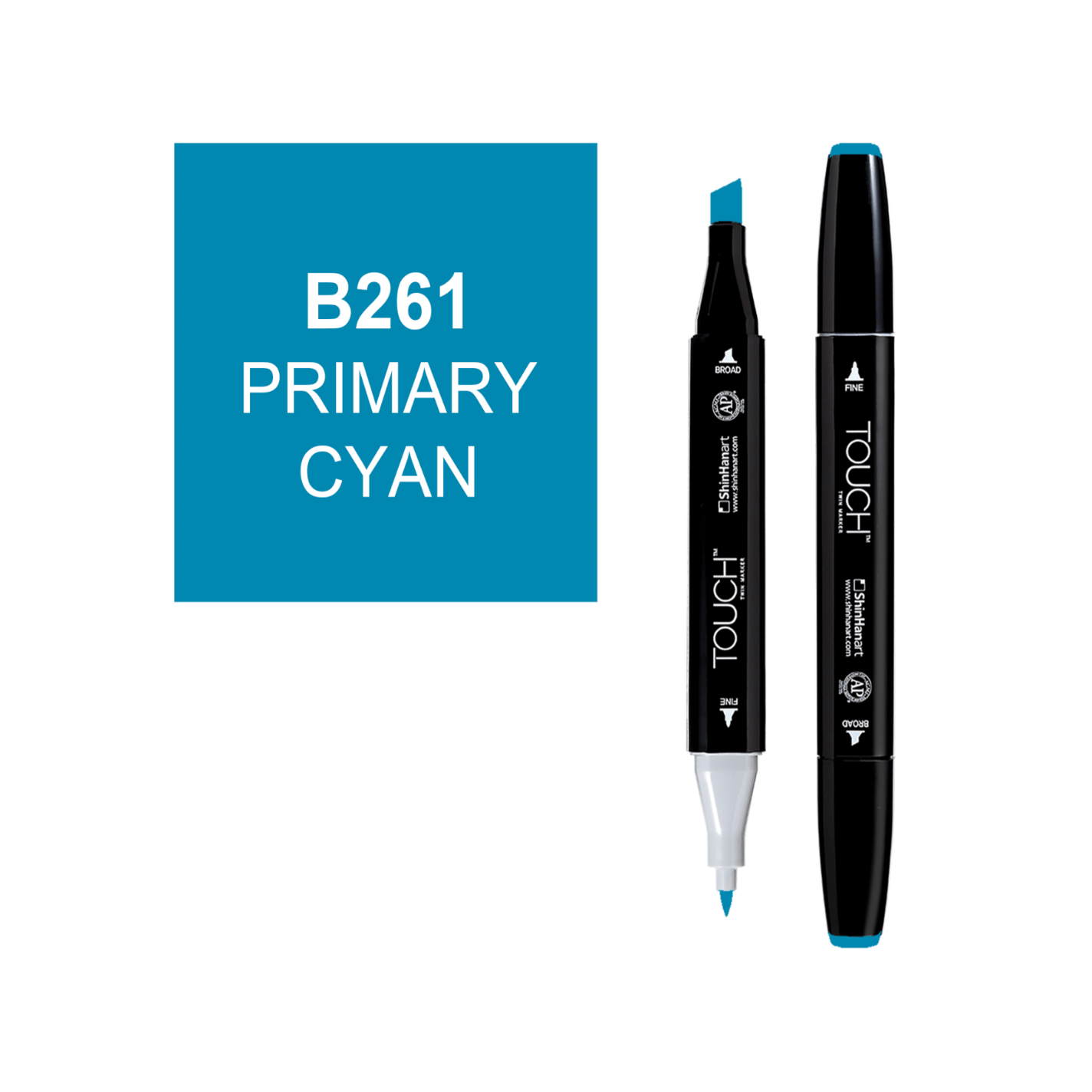 ShinHanart Touch twin marker Primary Cyan