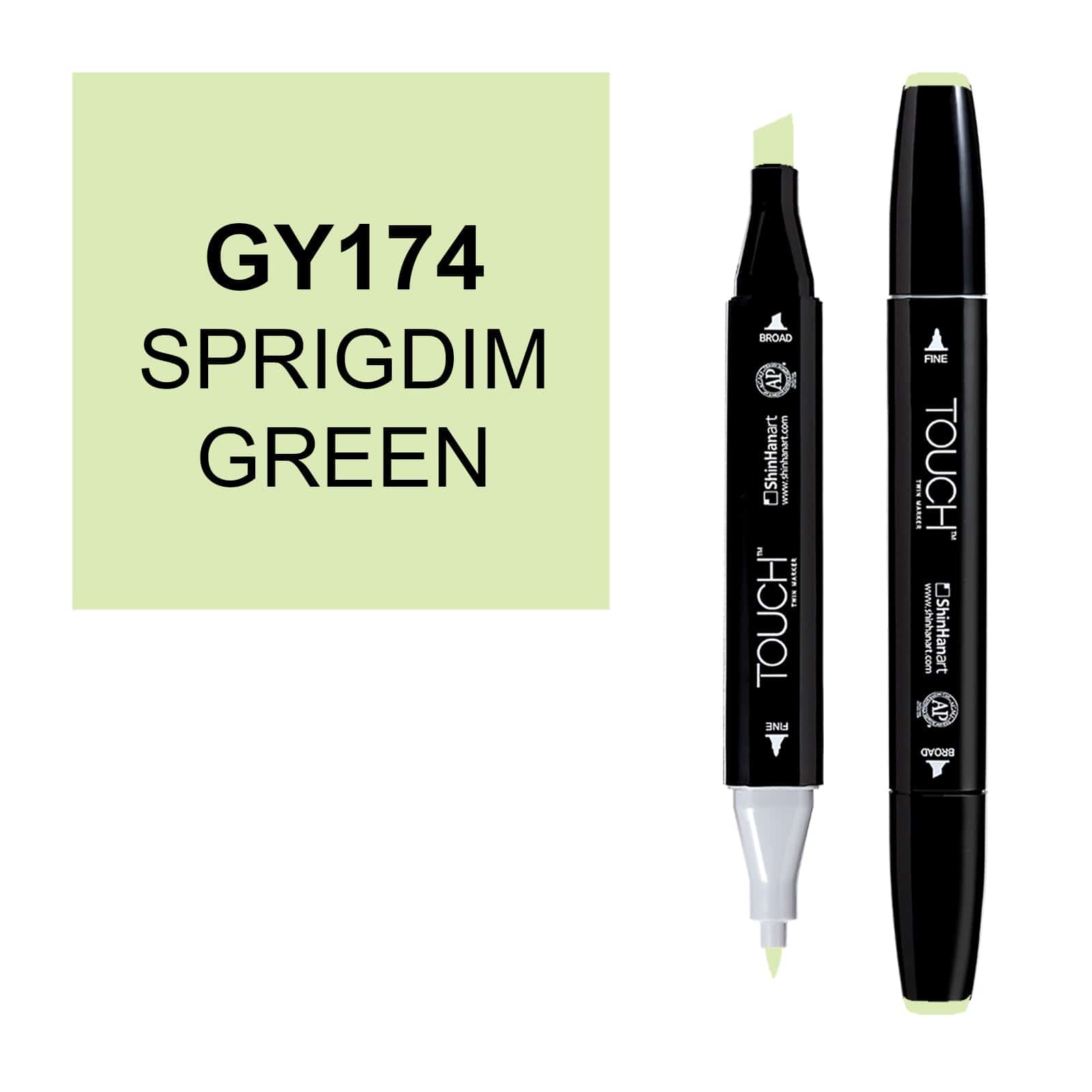 ShinHanart Touch twin marker Spring Dim Green