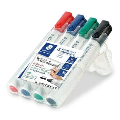 Staedtler Tuscher 4 stk 2.0 mm Staedtler Whiteboard Markers