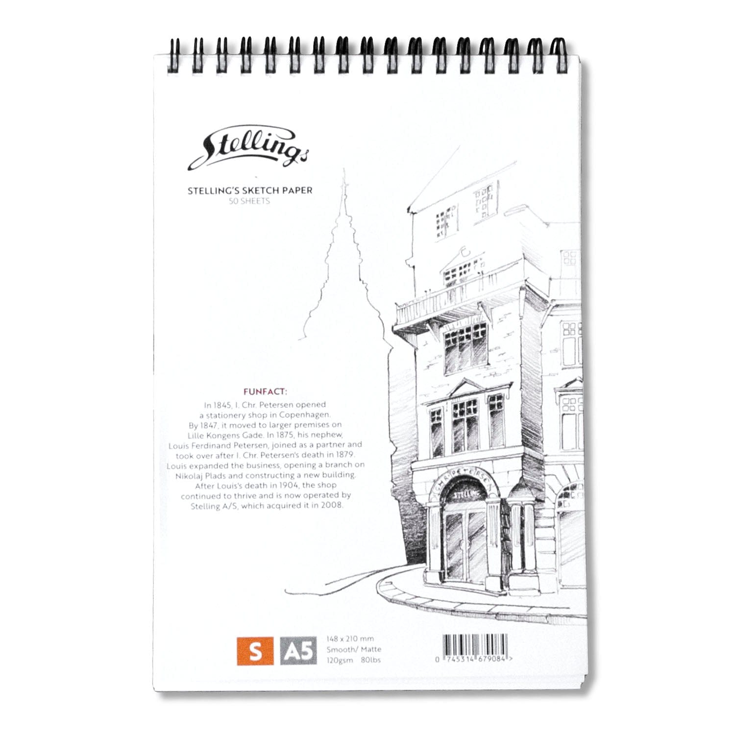 Stelling Sketch Book Stellings Tegne blokke A5 Smooth/Matte