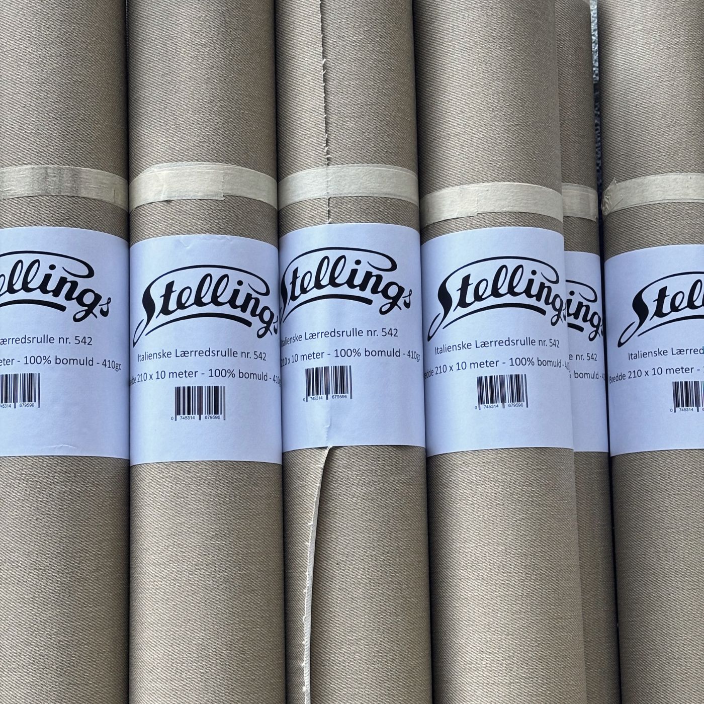 Stellings Lærred nr. 542 - hel rulle - 100% bomuld