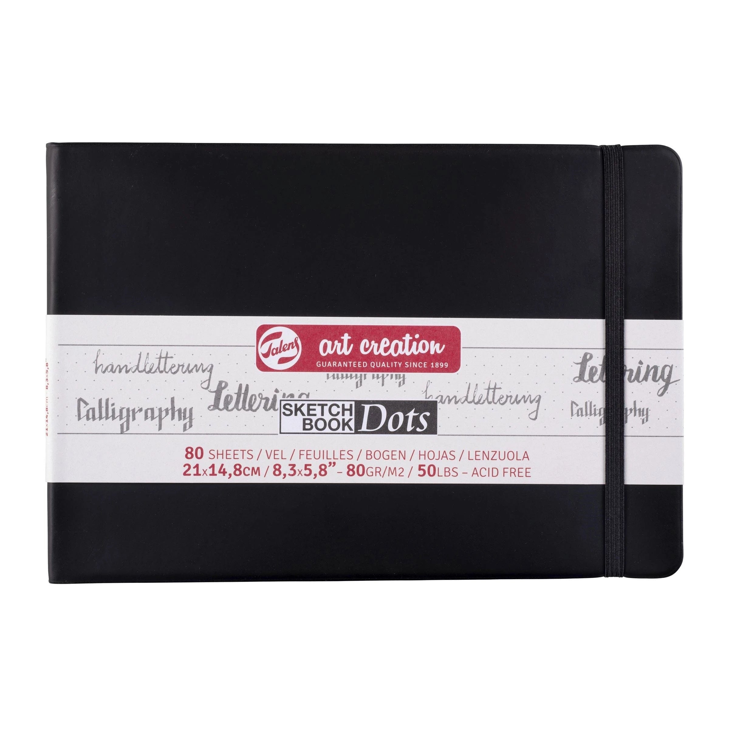 Talens Sketch Book Talens Book DOT-BOOK BLACK 21X15 80G#