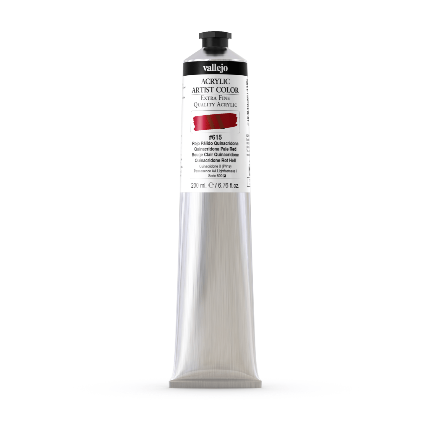 Vallejo Artist 200ml Quinacridone Pale Red