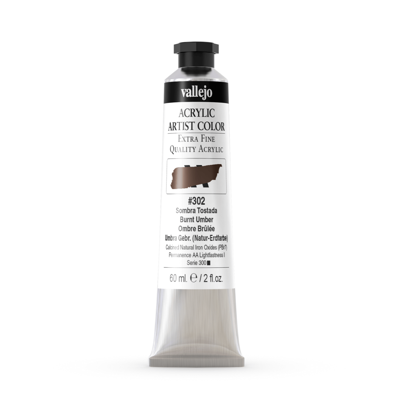 Vallejo Artist 60ml Burnt Umber