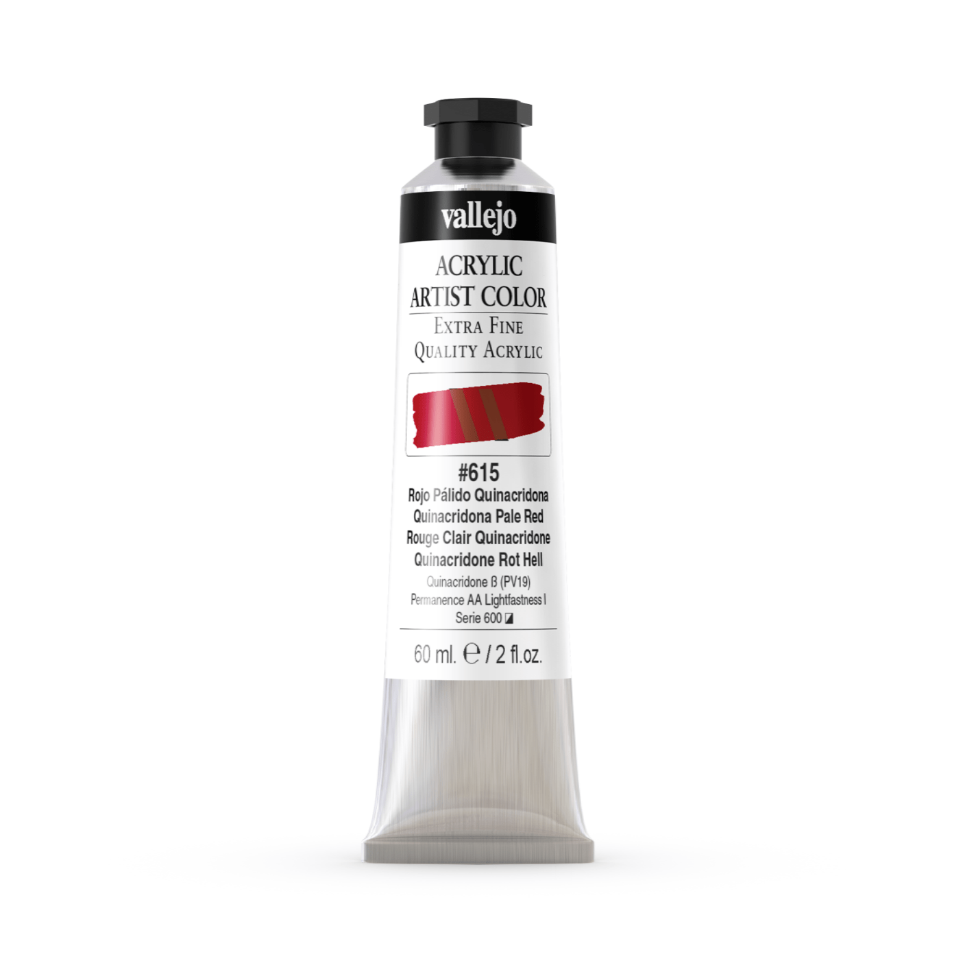 Vallejo Artist 60ml Quinacridone Pale Red