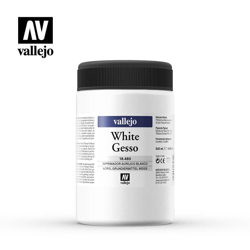 Vallejo Media 500 ml Vallejo White Gesso