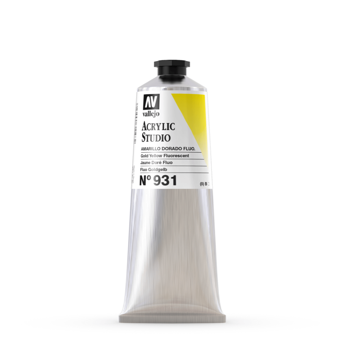 Vallejo Studio 125ml Fluorescent Gold Yellow